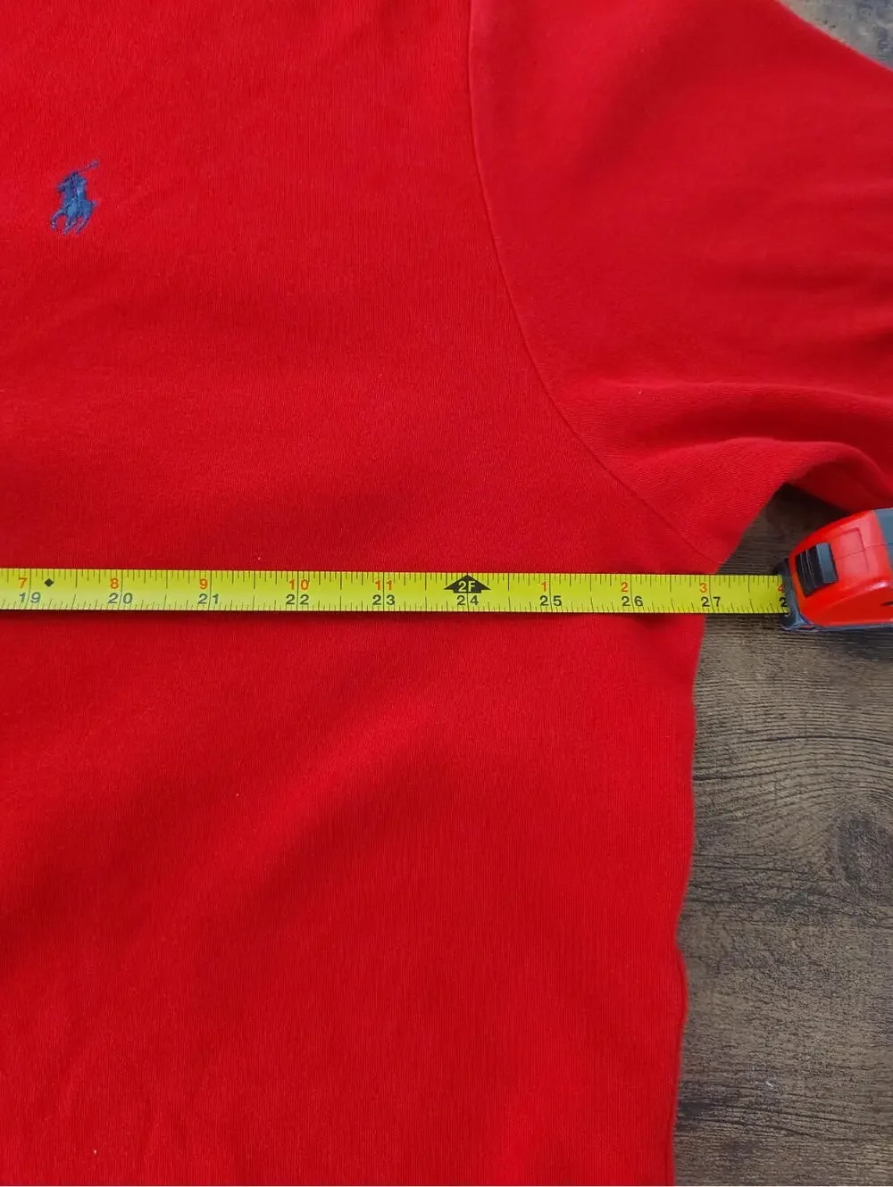 Polo Ralph Lauren Red Mens XL 100% Cotton Logo Colard